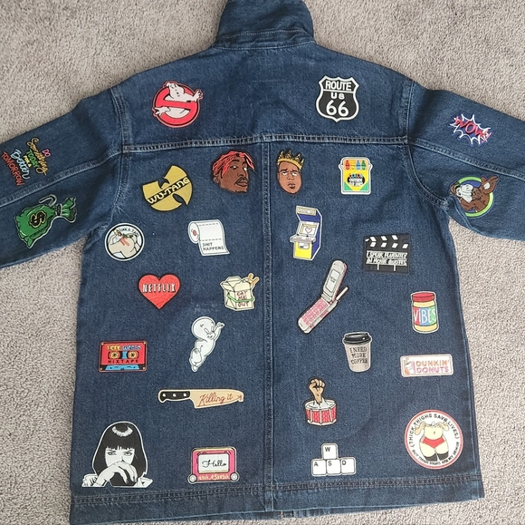 Custom jean patchwork jacket - Picture 2 of 16